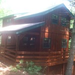 Blue Ridge cabin stained with Structures
