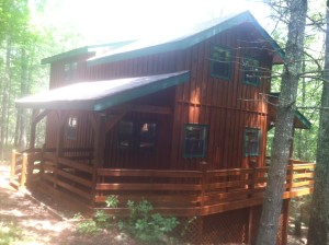 Blue Ridge cabin stained with Structures