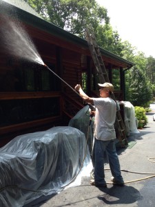 Alberto pressure washing safely. 