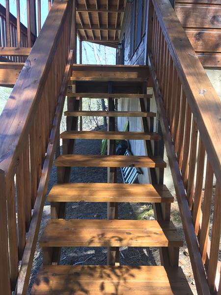Deck Staining Project in Blue Ridge, GA